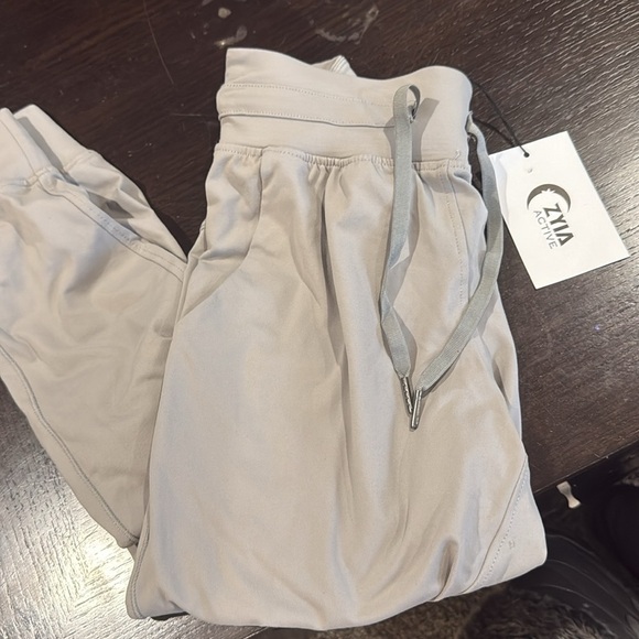 Gray Women's Jogger Pants Gray NWT heathered ascend bottom medium new drawstring - Picture 6 of 6